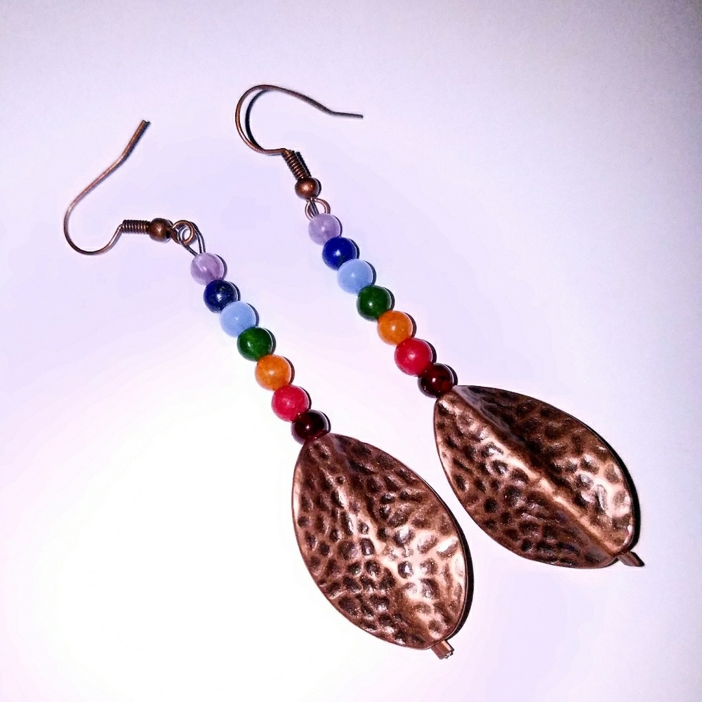 3/$25 🌸💖🌸HANDCRAFTED  CHAKRA EARRINGS🌸💖🌸